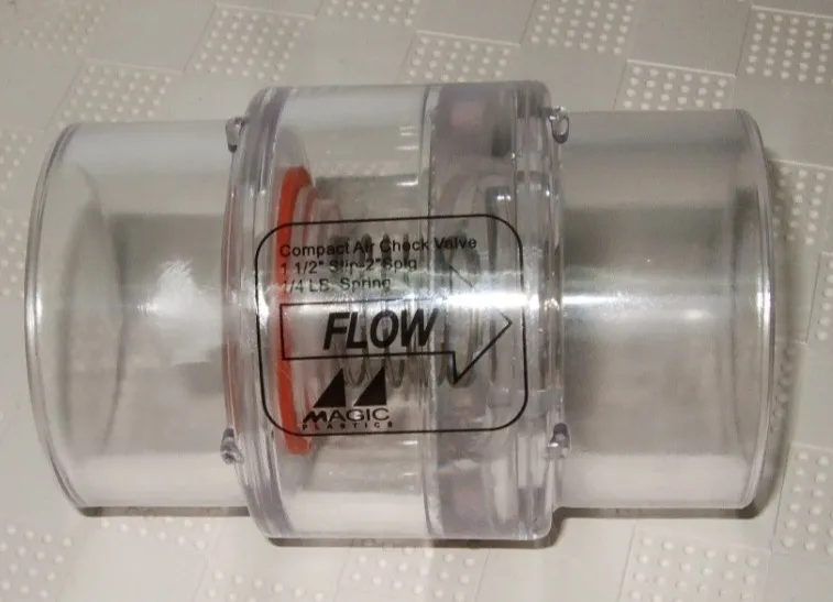 

2" ABS one way valve for air blower,1/4lb Spring Spa Hot Tub Air Blower System