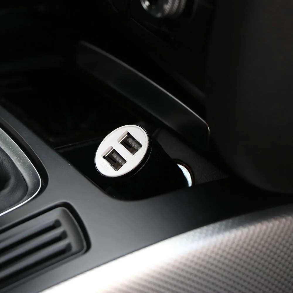 Автомобильное электронное зарядное устройство 2 usb-порта для быстрой зарядки