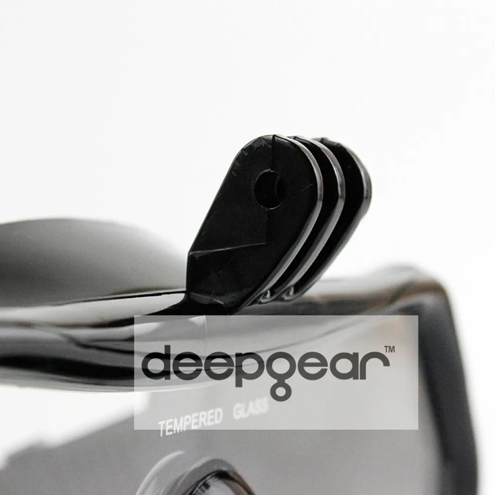 Набор для подводного плавания DEEPGEAR CAMAERA закаленная маска черные силиконовые