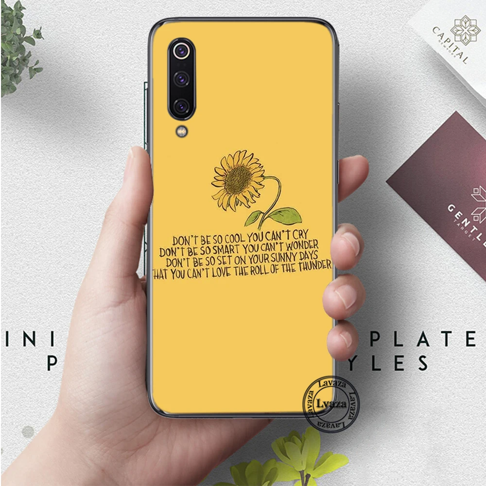 4 Красота желтого цвета с изображением подсолнуха силиконовый чехол для Xiaomi Mi 5X6 6X8 9 SE 9T Pro CC9E CC9 A3 F1 A1 A2 Lite MAX 3 - Цвет: 4