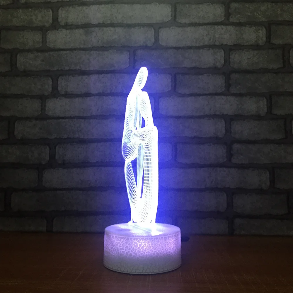 Оптовая продажа новый необычный сенсорный 3d ночник Diy Usb штекер креативный