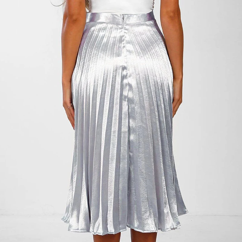 Женская плиссированная юбка RAISEVERN эластичная облегающая с высокой талией