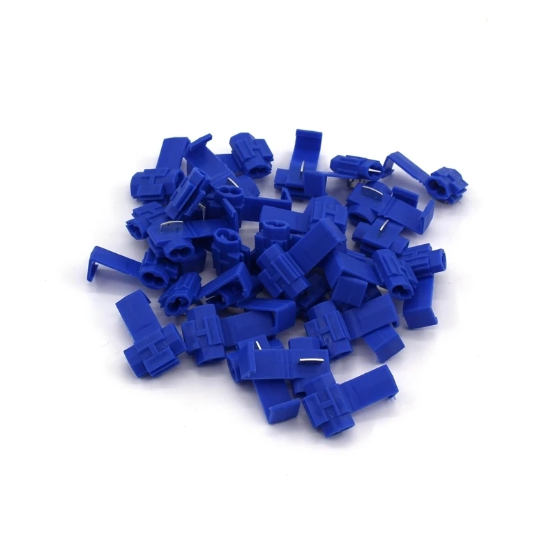 1000PCS Scotch Lock Electric Wire Cable Connectors Quick Splice Terminals Crimp Nondestructive Without Breaking Line AWG 22-18 |