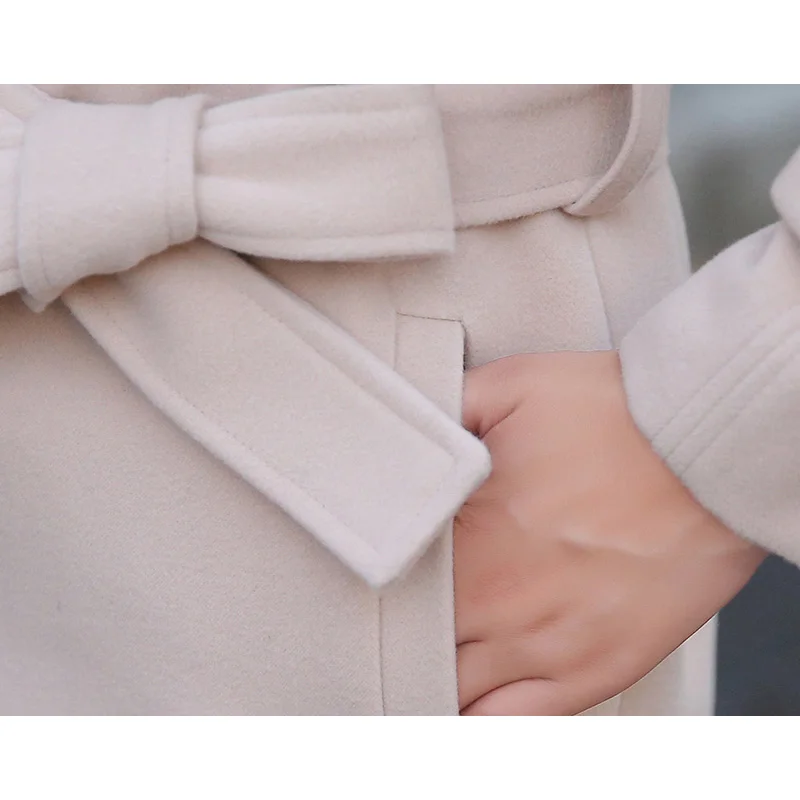 Шерстяное пальто женское 2017 осенне зимнее новое шерстяное темпераментное