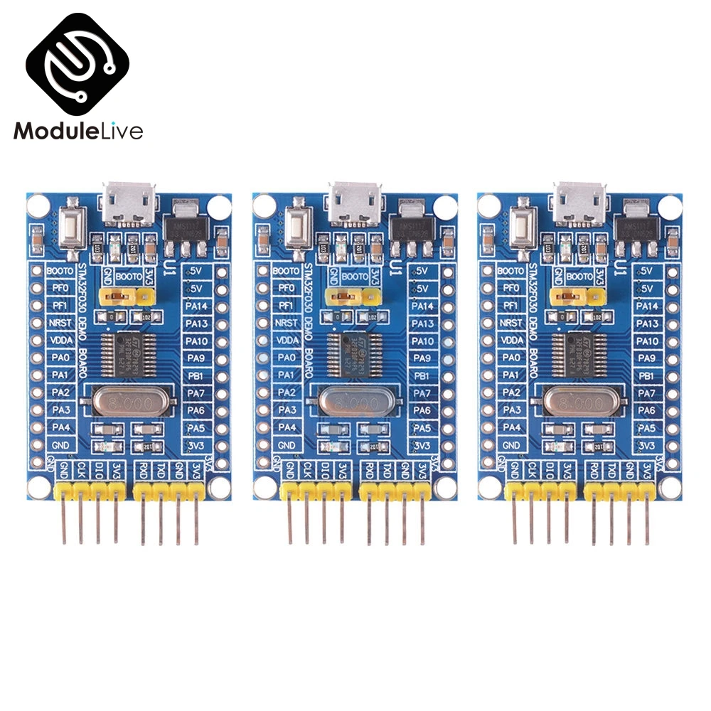 Процессор STM32F030F4P6 ARM 32 бит 48 МГц макетная плата микроконтроллер SWD/ISP двойная