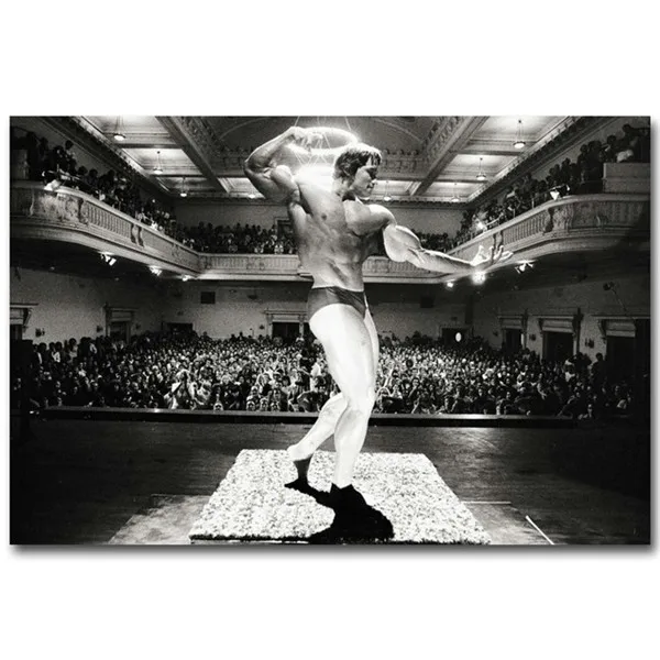

Poster Arnold Schwarzenegger Bodybuilding Motivational Art Canvas Painting Fitness Inspirational Picture Living Room Decoration