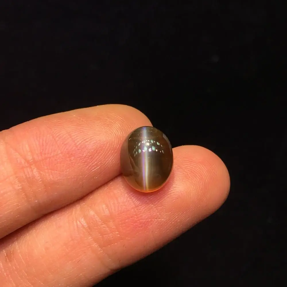 Хризоберил кошачий глаз драгоценный камень натуральный хризоберил 6.71ct