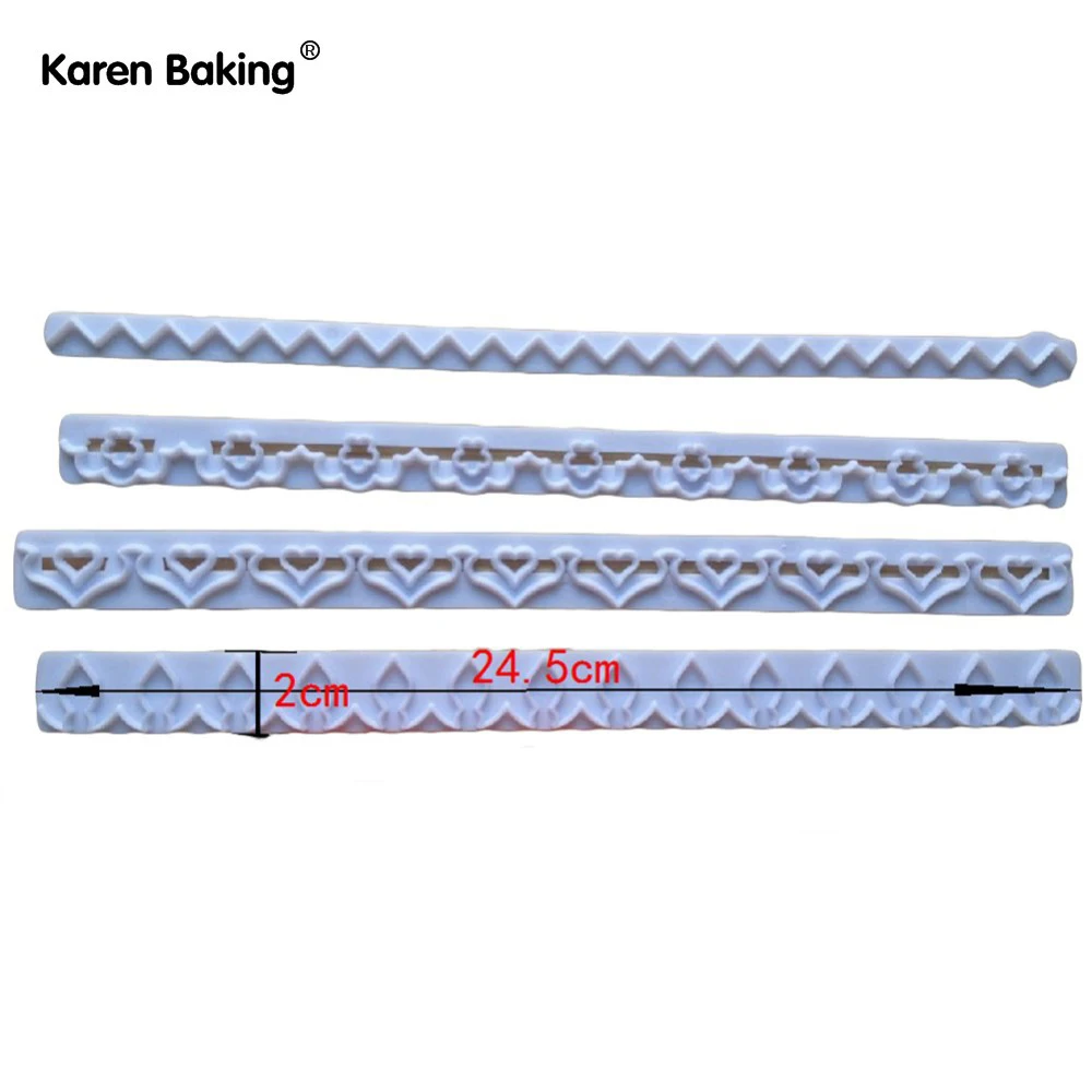 Новинка прямая жабо-резак тисненая форма сердце цветок кружева | Дом и сад