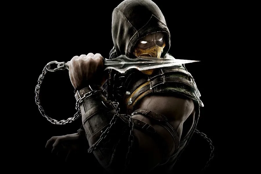 Mortal kombat x scorpion оборудование игровой постер из шелковой ткани Печать Искусство Декор стены 1" x 18" Пользовательские печати