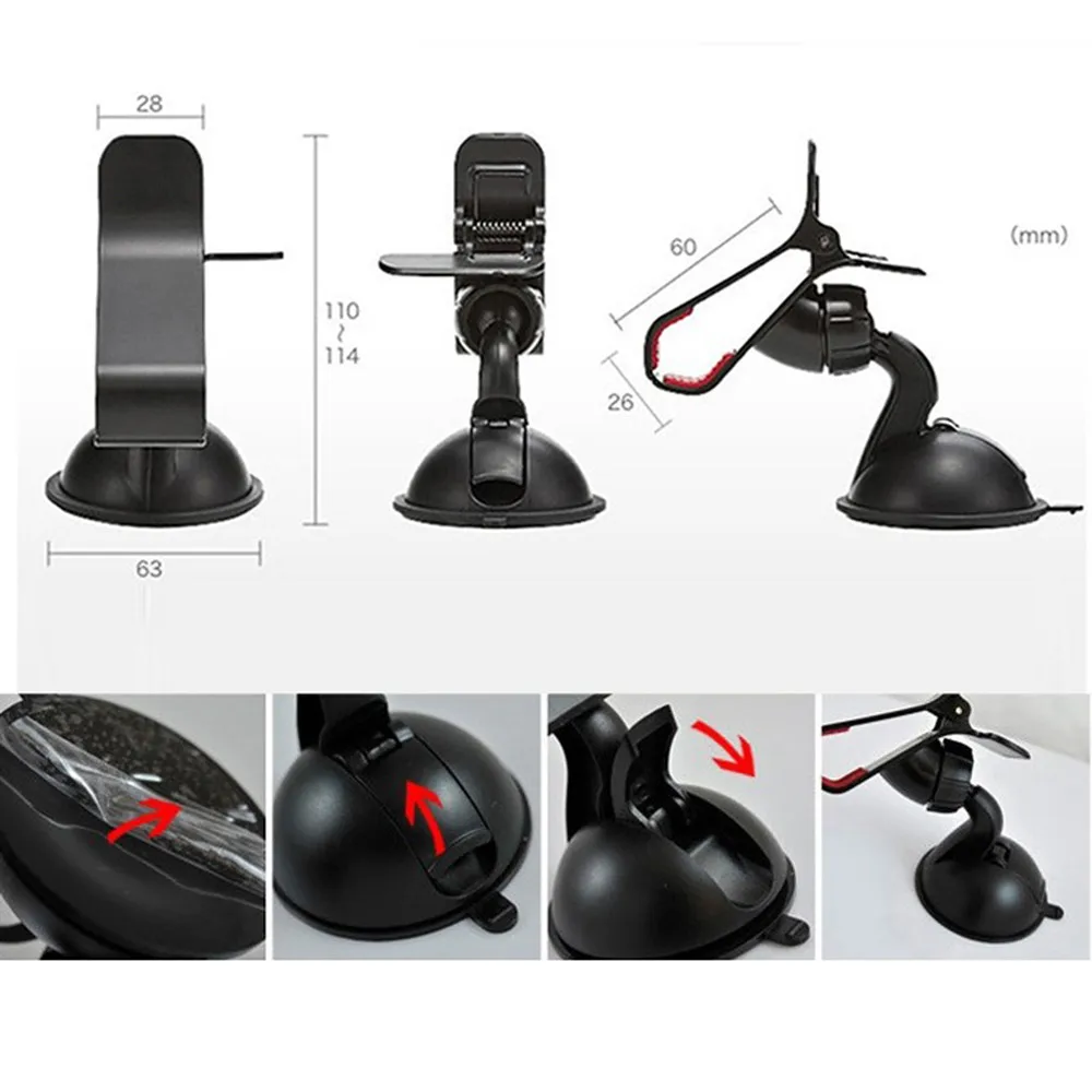 Новый Автомобильный держатель для телефона на лобовое стекло с присоской