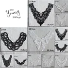 Модный деликатный кружевной воротник, сделай сам, вышивка кружевным вырезом, вышивка, швейная аппликация, украшения одежды, аксессуары