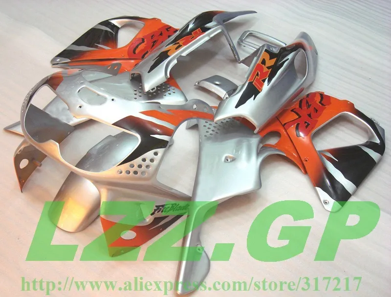 

LZZ.GP CBR893 fairing for HONDA CBR900RR 893 96 97 CBR 900RR 96 97 1996 1997 CBR893 1996 1997 Fairings kit silver orange #U339KK