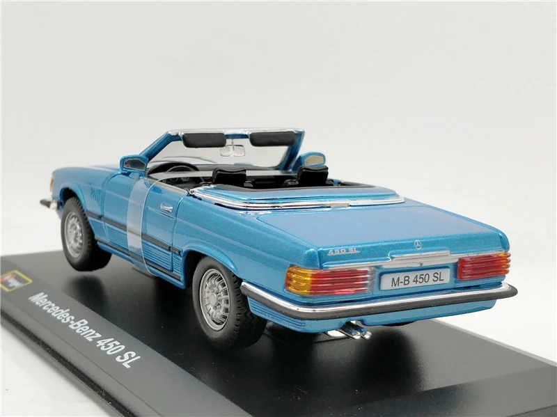 Bburago 1:32 Классическая Benz 450SL родстер 1977 сплав литой модельный автомобиль миниатюрный автомобиль