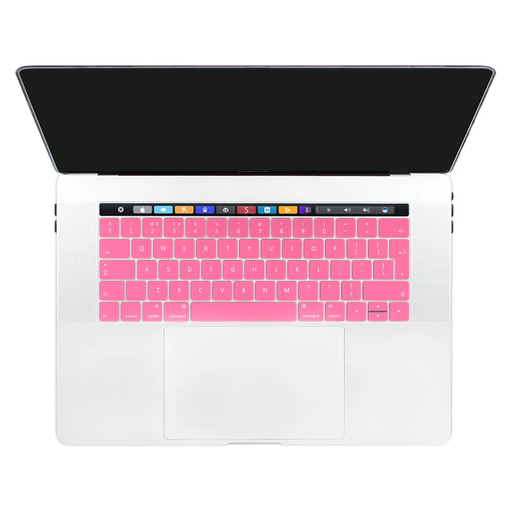 Ультратонкий силиконовый чехол на клавиатуру для Macbook Pro 13 A1706 A1989 15 A1707 с сенсорной