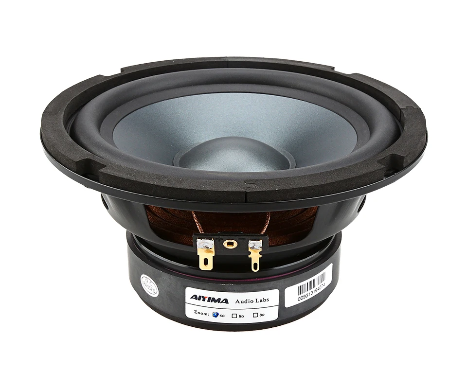 AIYIMA 1 шт. 6,5 дюймов СРЕДНИЙ НЧ-динамик Hifi Fever Bass громкий динамик 4 8 Ом 50 Вт книжная полка напольный Звук Музыка DIY динамик s колонка