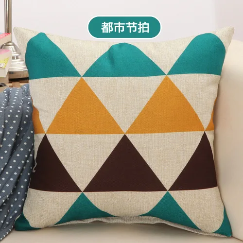 Cushion cover3 Декоративные подушки для дивана в скандинавском стиле с ромбовидными узорами, наволочки из хлопка и льна, Роскошные Чехлы для подушек 45*45 см - Цвет: Cushion cover3