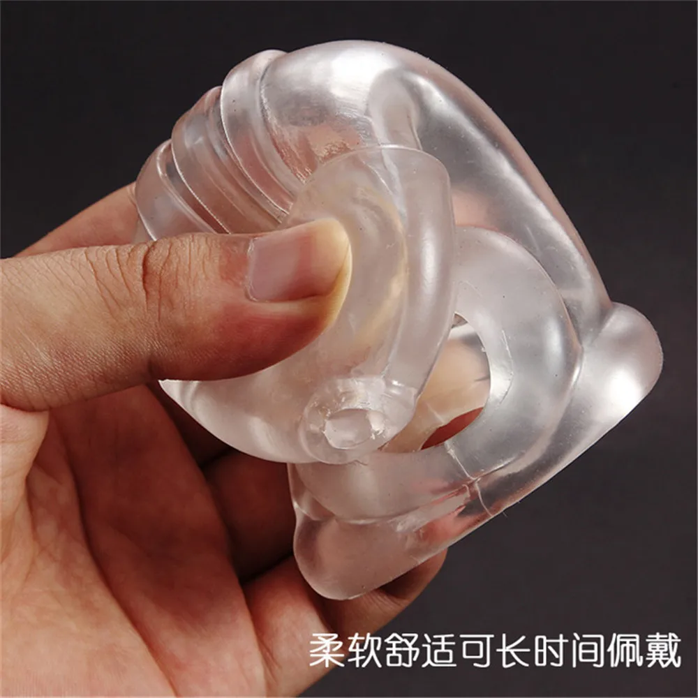 MQ пенис рукав мужской эрекции целомудрие устройство Мошонка Связывание пениса