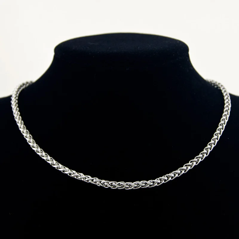 Цепочка мужская плетеная из нержавеющей стали толщиной 6 мм