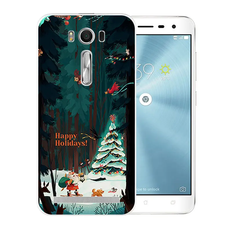 for Asus ZenFone 2 Laser ZE500KL 5.0 inch Silicon Case Merry X'MAS Pattern For ASUS Zenfone Soft TPU Phone Cases Cover |