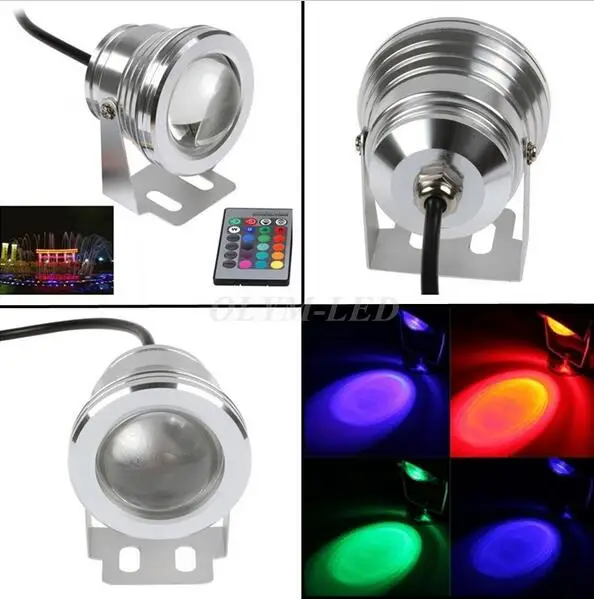 Светодиодный прожектор RGB 10 Вт 12 В подводный светодиодный светильник