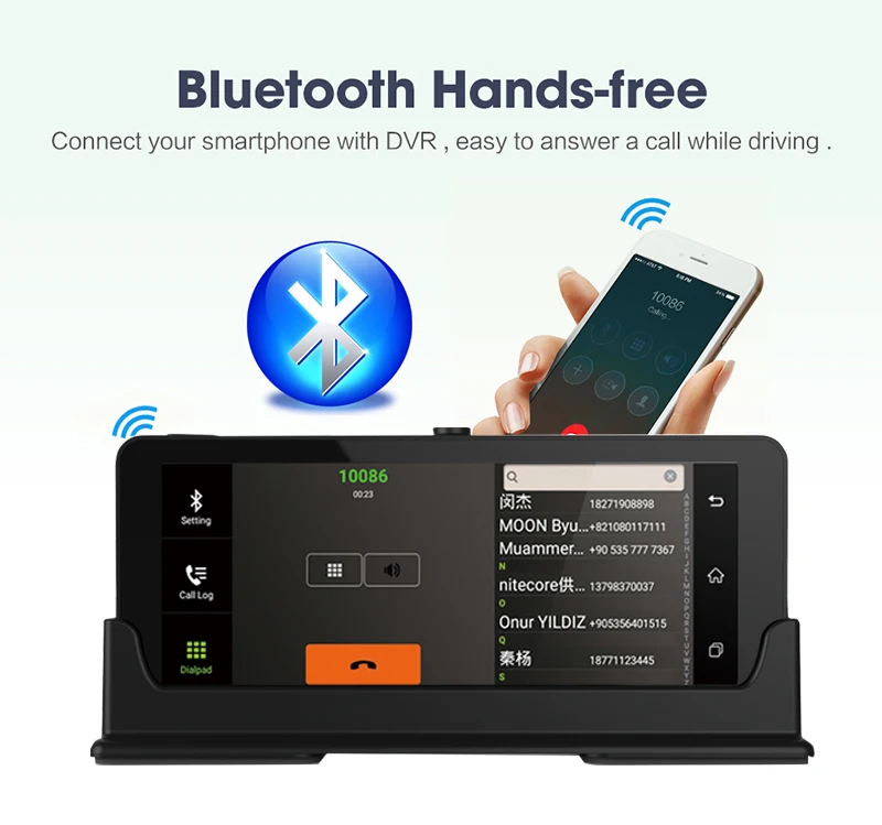 LSON 7 дюймов android 3g Автомобильный gps навигатор Bluetooth Android 5,0 Навигатор Автомобильный с DVR FHD 1080 Автомобильный gps