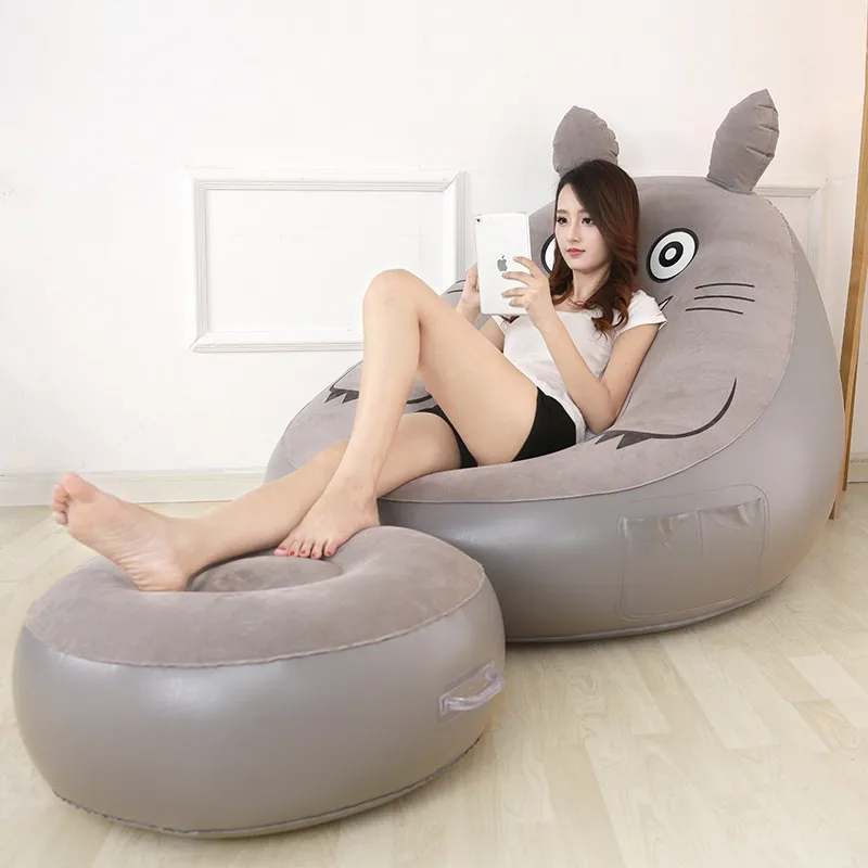 Складная кровать Totoro Beanbag Мультяшные матрасы надувной диван мебель для гостиной