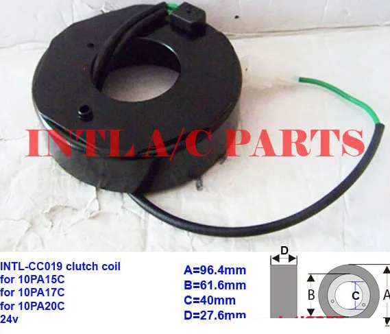 Авто компрессор A/C катушка сцепления 10PA15C 10PA17C 10PA20C AC 24V A Качество класса|ac clutch