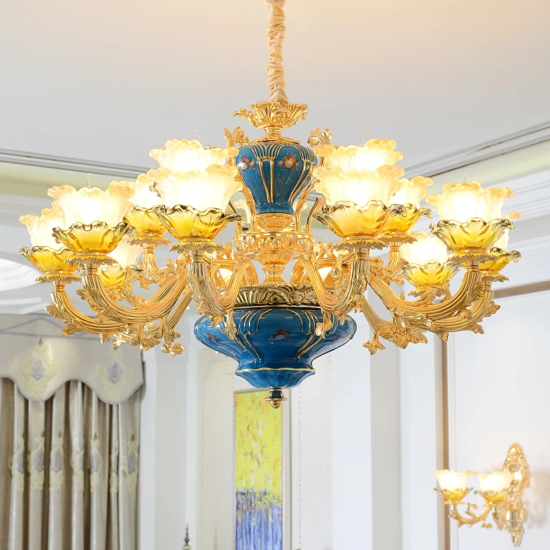 Хрустальные люстры во французском стиле современные светильники для спальни