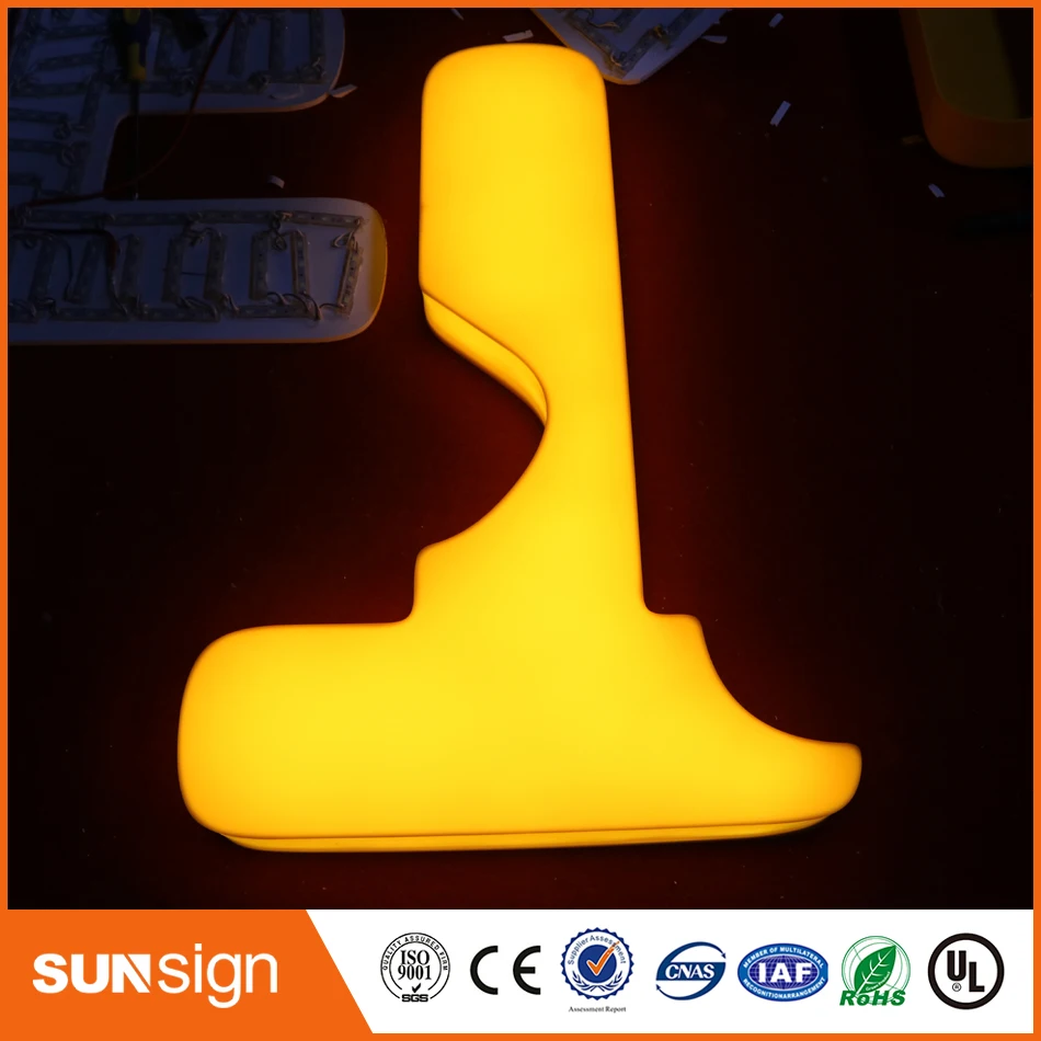 Пользовательские окна магазина рекламные буквы со светодиодной подсветкой|led light