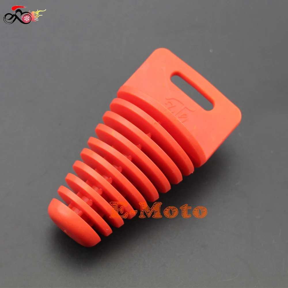 Красный глушитель выхлопной трубы заглушка для мытья ДЛЯ CRF YZF WRF KXF KLX RMZ RMX DRZ