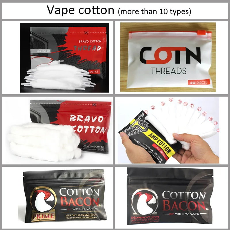 Оригинальный youthvape органический хлопок для Ecigarette rebuildable RDA RBA DIY атомайзер Паровая
