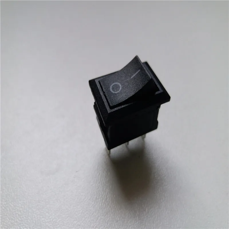 50 шт. кулисный переключатель красный/черный 125 в 10А/250 В 6А KCD1-102 3 pin 2 переключения