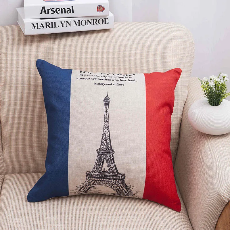 Винтажный 4 модели с рисунком национального флага диван наволочка чехол для