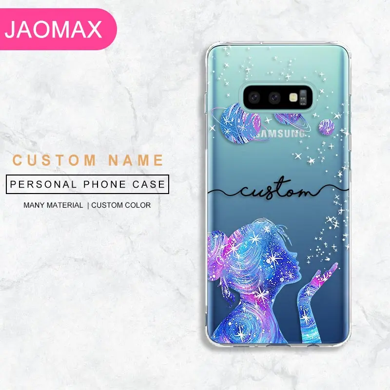Чехол для телефона Jaomax мягкий черный TPU на заказ Planet Star Samsung S10 Plus Lite A5 S9 S8 S6 S7 Edge A8