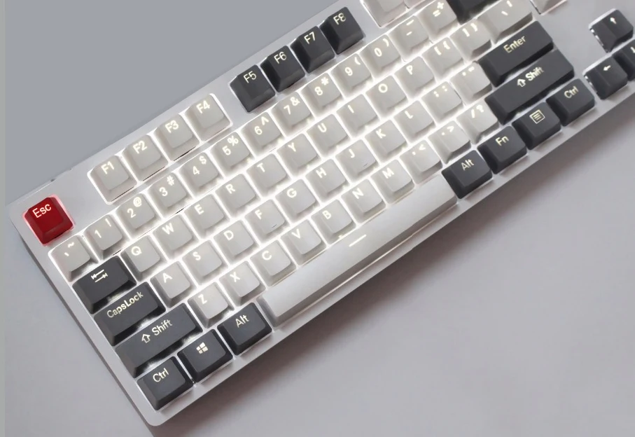 PBT 104-key Ретро колпачки для ключей винтажные колпачки для ключей Dolch RGB Keycaps Double-shot Top Shine-Сквозные переключатели Cherry MX механическая клавиатура
