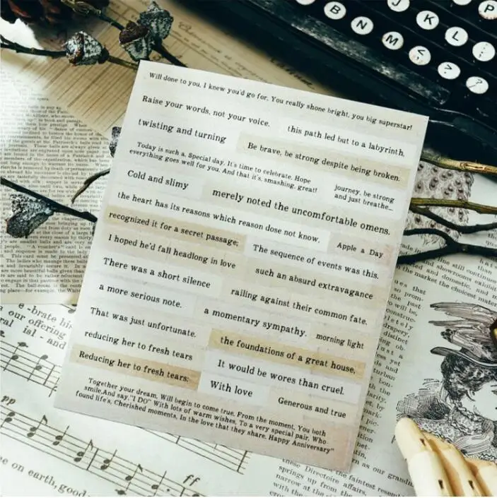 ZFPARTY винтажные наклейки с фразами для скрапбукинга Happy planner/изготовление открыток/Журнал проекта