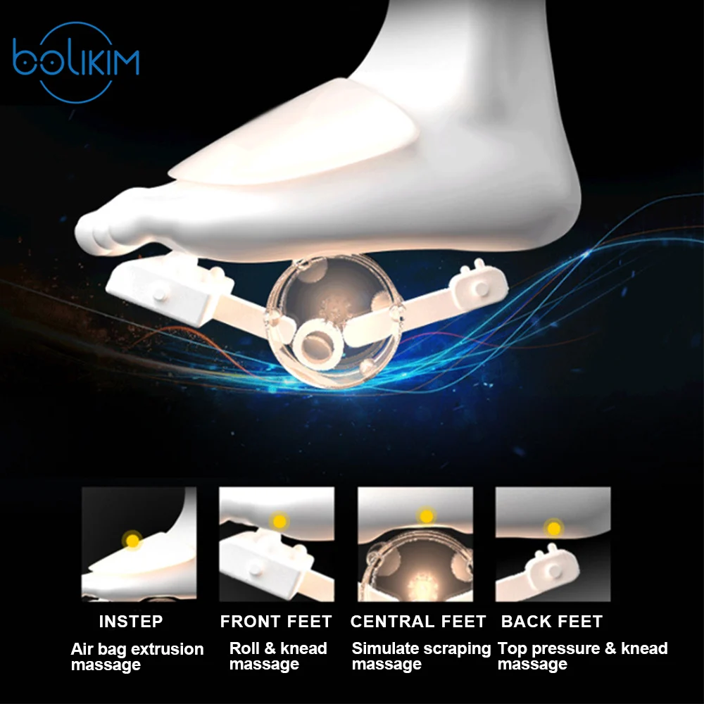 Рефлексотерапия шиацу BOLIKIM Вибрирующая здоровье массаж инфракрасный нагрев