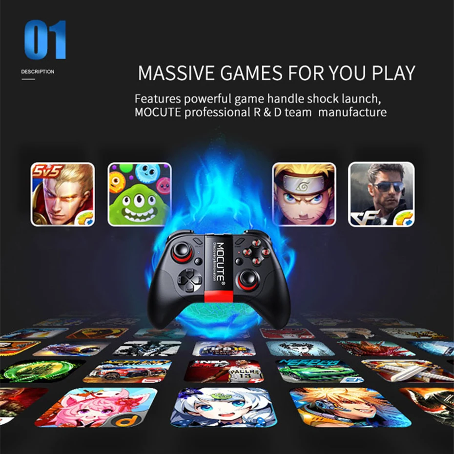 MOCUTE 054 Bluetooth геймпад Android PC беспроводной пульт дистанционного управления