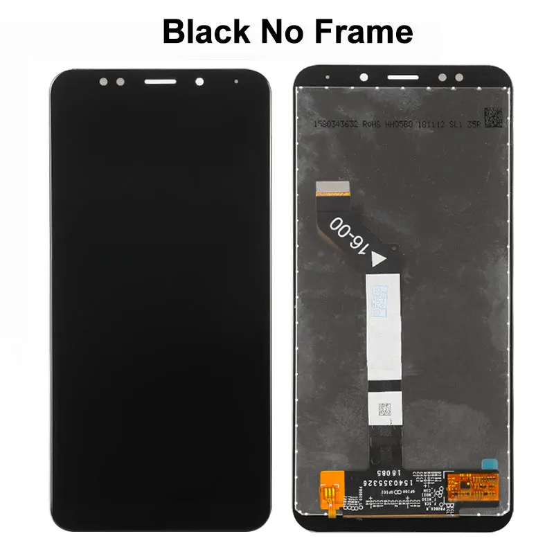 Black No Frame Для Xiaomi Redmi 5 Plus ЖК-дисплей+ сенсорный экран с рамкой дигитайзер запасная сборка для Redmi 5 Plus lcd 5,99 дюймов+ Инструменты - Цвет: Black No Frame