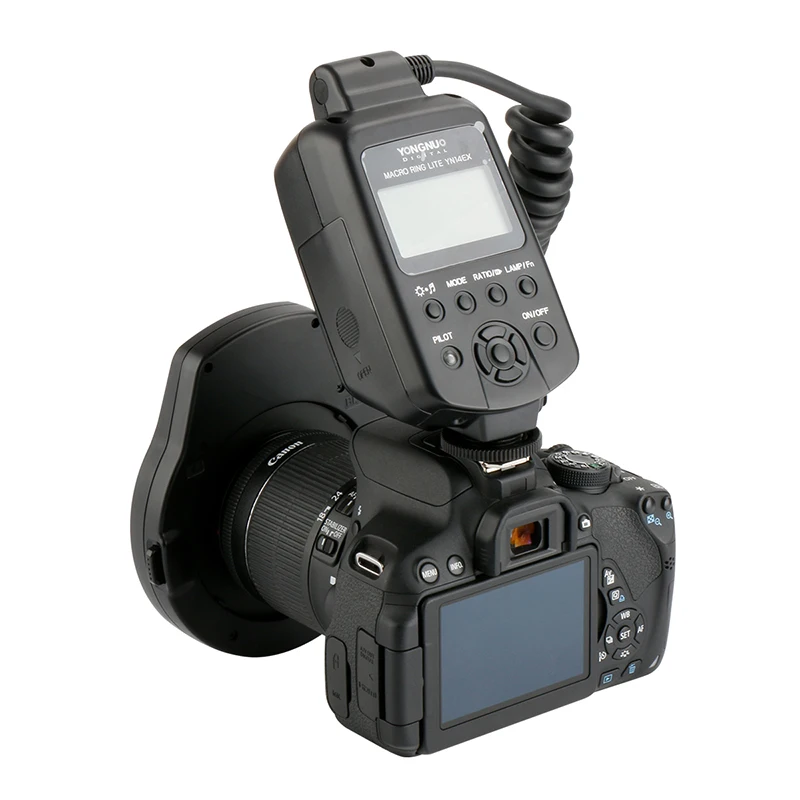 YONGNUO yn24ex e TTL Twin Lite Макро Вспышка Speedlite для камер Canon с двойной 2 шт. головка вспышки +