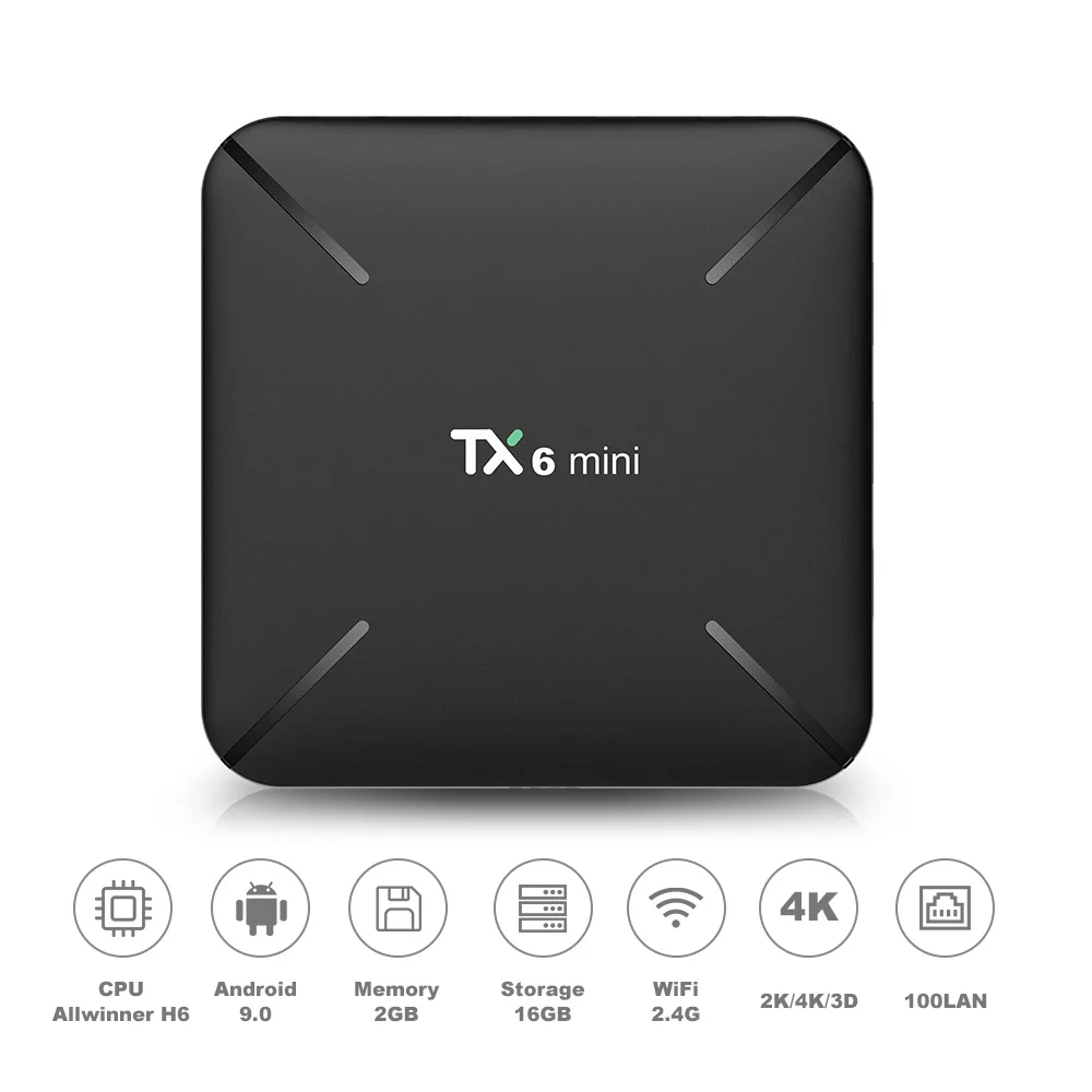 ТВ приставка TX6MINI на Android 9 0 четырехъядерный Allwinner H6 4K HD Smart TV USB 3 2 4G Wi Fi медиаплеер VS