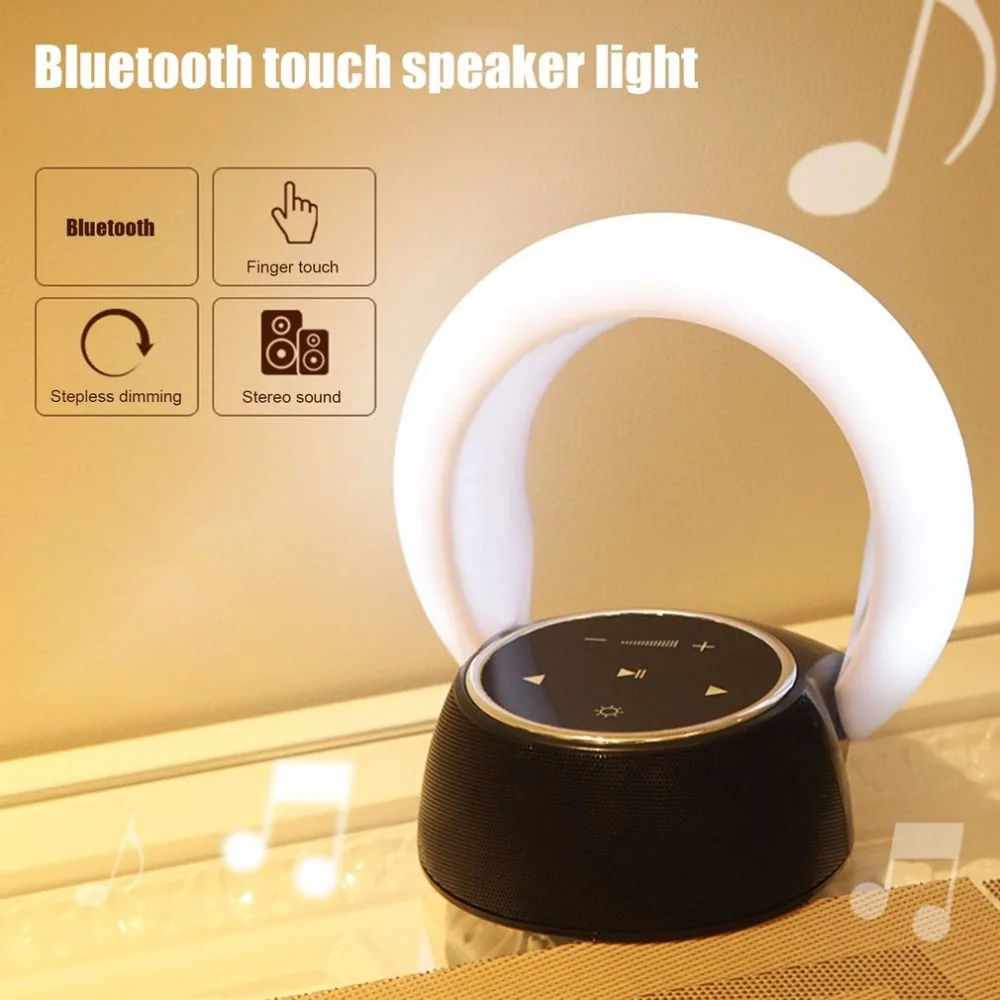 2018 горячий Bluetooth Луна лампы Bay ночник Динамик Touch Панель с окружающей среды