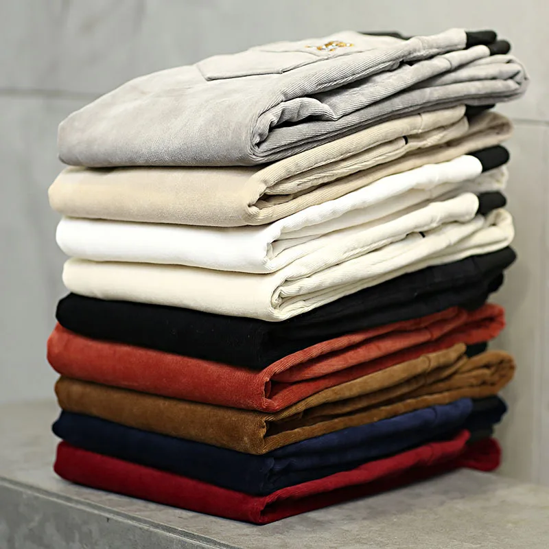 Женские вельветовые брюки утепленные штаны с вельветовой подкладкой эластичные