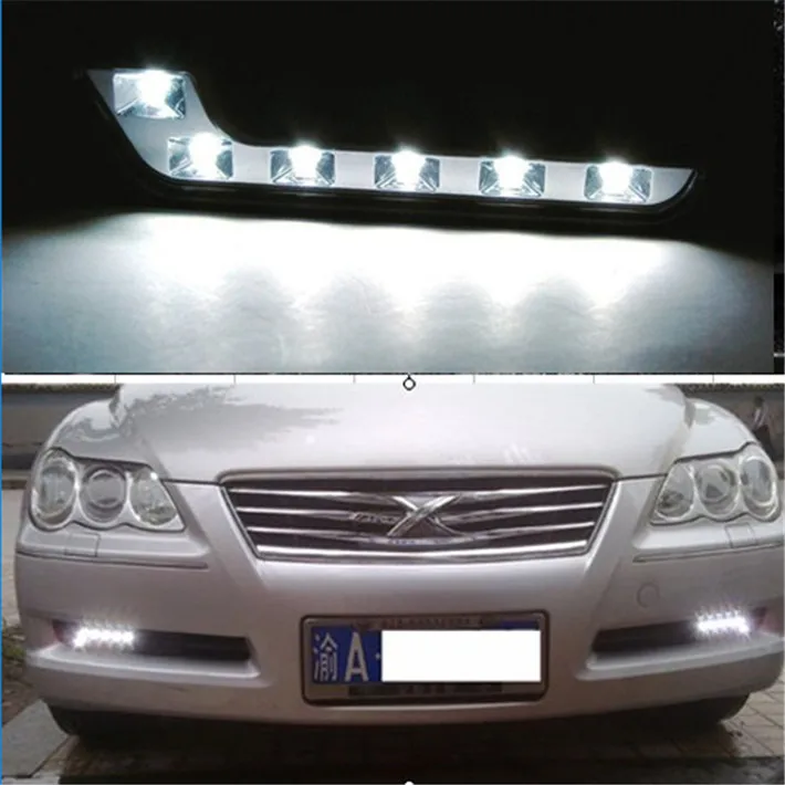 Дневные ходовые огни 1 пара 6 светодиодов l образные лампы 7 5 Вт дневные ДХО Safelight