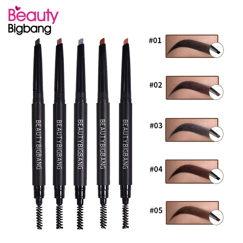 BeautyBigBang, бренд, усилитель бровей, натуральный, двухсторонний карандаш для бровей, водонепроницаемый карандаш для бровей, косметика, инструменты