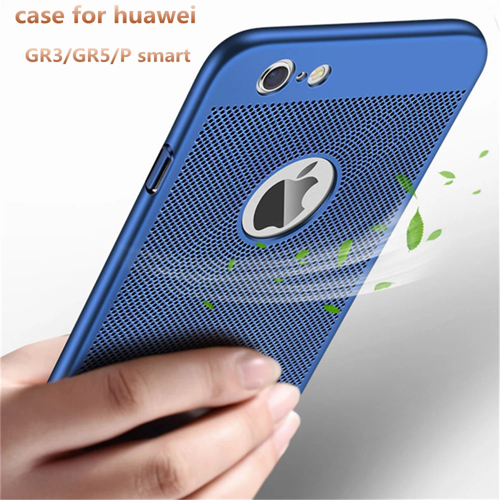 Ultra Slim Phone Case For huawei P smart Hollow Heat Dissipation Cases for GR3 2017 Hard PC Back Cover HUAWEI GR5 |