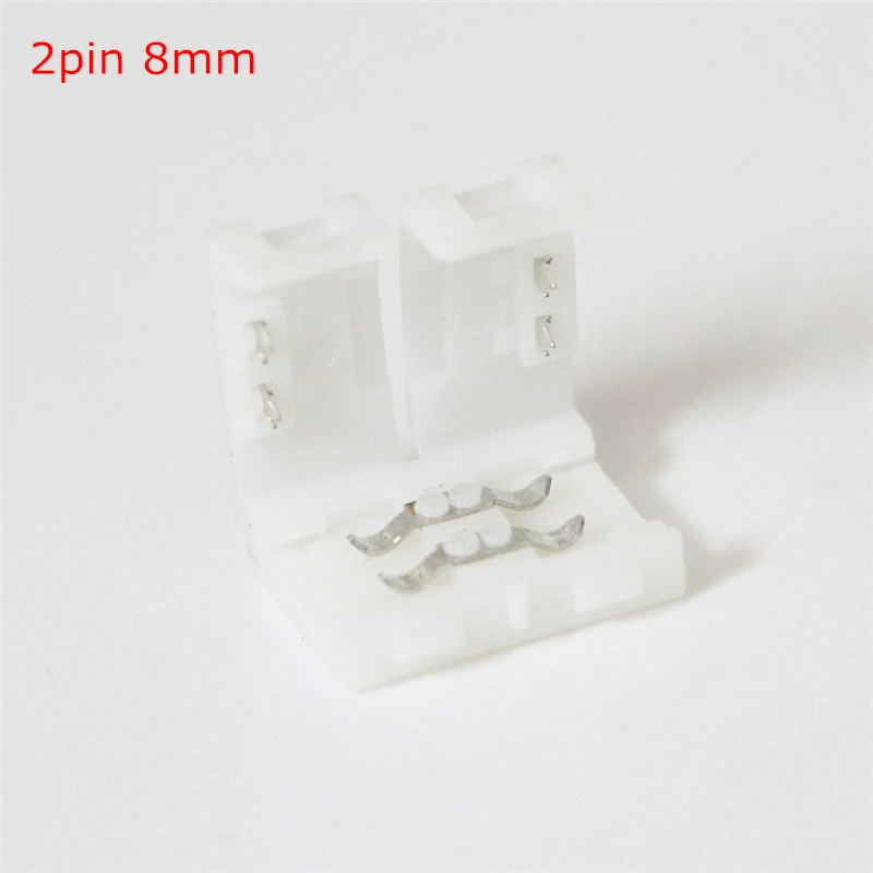 10 шт./лот 2 контактный 8 мм разъем для светодиодной ленты удлинитель сварки 2835 3014