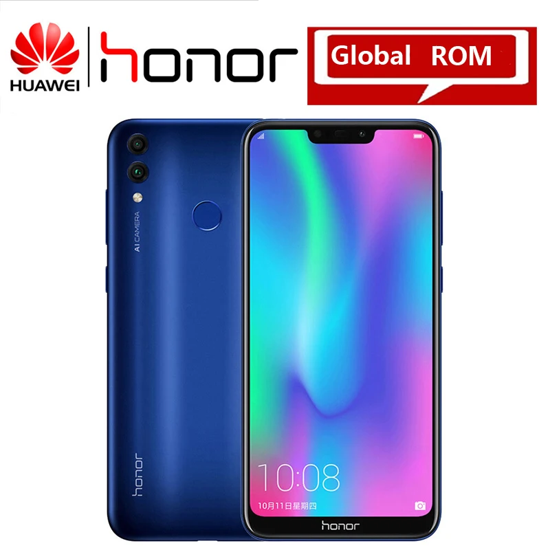 Huawei Honor 8C Универсальный ПЗУ мобильный смартфон полный экран 4000 мАч аккумулятор 6 26
