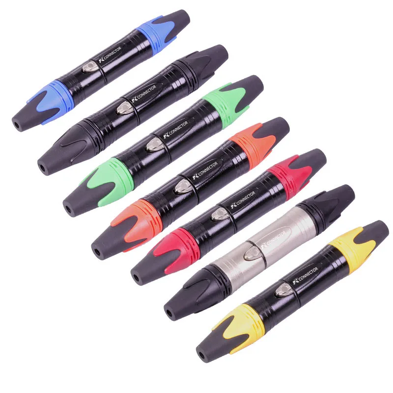20 шт./10 комплектов 10 шт. 3 Pin XLR Female Jack+ 10 шт. штекер Профессиональный 3-полюсный XLR разъем микрофона оптом - Цвет: Mixed Colors