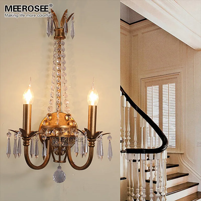 Горячая продажа хрустальные настенные бра Современный K9crystal настенный